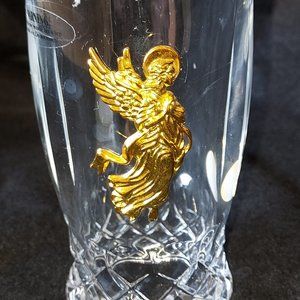 FINE BOHEMIAN CRYSTAL MADE IN CXECH REPUBLIC CANDLE HOLDER